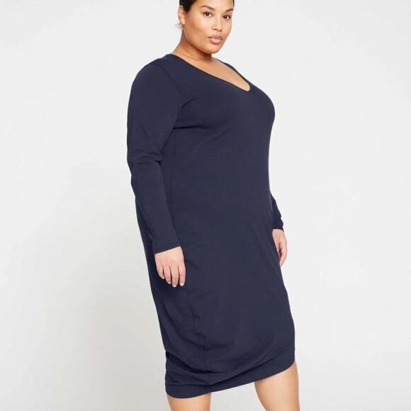 Universal Standard Dresses & Skirts - NWT Universal Standard Geneva Navy Blue Long Sleeve Midi Dress Size 14/16